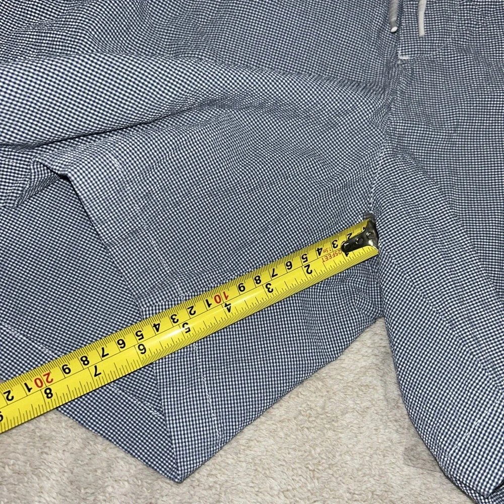 Vineyard  Vines Men's  Seersucker  Swim Trunks Size XL Blue Plaid Textured‎